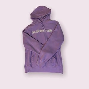 rare sequin supreme hoodie runs small